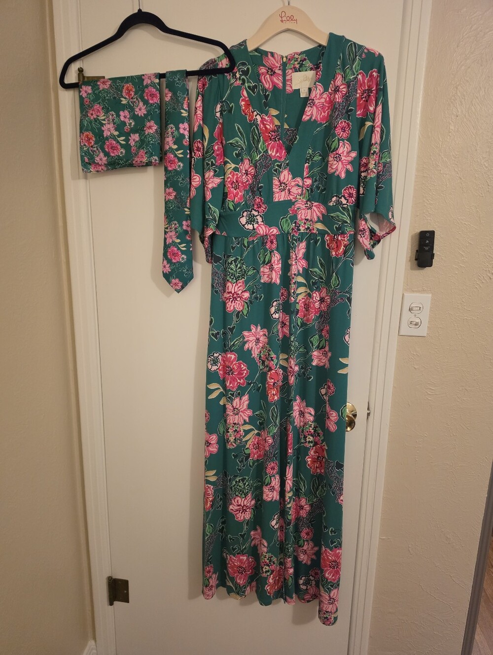 Lilly Pulitzer Roselle Maxi Dress & Matching Tie Set